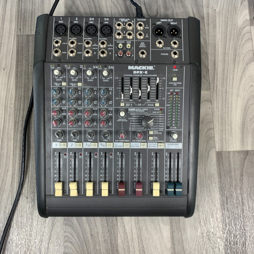 Mackie DFX6 6 Channel Integrated Live Sound Mixer